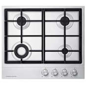 Fisher and Paykel 24 Inch Wide 4 Burner Natural Gas Cooktop Stainless Steel