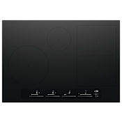 Fisher and Paykel 30 Inch Wide 4 Burner Electric Cooktop with SmartZone Black