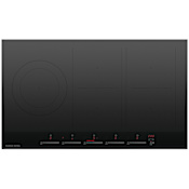 Fisher and Paykel 36 Inch Wide 5 Burner Minimal Style Series 9 Induction Cooktop with SmartZone Black