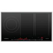 Fisher and Paykel 36 Inch Wide 5 Burner Professional Style Series 9 Induction Cooktop with SmartZone Black