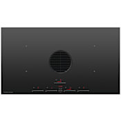 Fisher and Paykel 36 Inch Wide 4 Burner Induction Cooktop with Integrated Ventilation Black