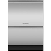 Fisher and Paykel Series 9 24 Inch Wide 14 Place Setting Built-In Double Drawer Dishwasher Stainless Steel