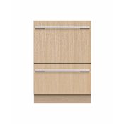 Fisher and Paykel DishDrawer 24 Inch Wide 14 Place Setting Energy Star Rated Built-In Top Control Dishwasher Panel Ready