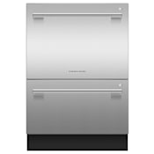 Fisher and Paykel Series 11 24 Inch Wide 14 Place Setting Built-In Double Drawer Dishwasher with Independent Wash Stainless Steel