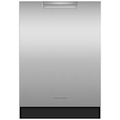 Fisher and Paykel Contemporary 24 Inch Wide 16 Place Setting Built-In Top Control Dishwasher with Auto Sensing System Stainless Steel