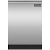Fisher and Paykel Series 7 24 Inch Wide 15 Place Setting Built-In Front Control Dishwasher with Auto Door Open Stainless Steel