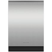 Fisher and Paykel Series 9 24 Inch Wide 15 Place Setting Energy Star Certified Built-In Top Control Dishwasher with Auto Door Open and Fan-Assisted Drying Stainless Steel