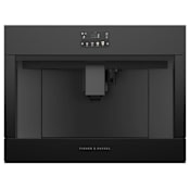 Fisher and Paykel Series 9 Programmable 24 Inch Wide 13 Setting Built In Coffee Machine with Water Filtration, Standby Timer, and Grinder Black