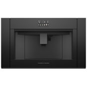 Fisher and Paykel Minimal 81 Oz. Programmable 13 Setting Built In Coffee Machine with Water Filtration and Standby Timer Black Glass