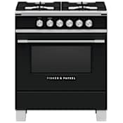 Fisher and Paykel 30 Inch Wide 3.5 Cu. Ft. Free Standing Gas Range Black