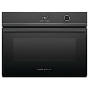 Fisher and Paykel Series 9 Compact 24 Inch Wide 1.9 Cu. Ft. Electric Combi Oven Black