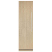 Fisher and Paykel 24 Inch Wide 12.4 Cu. Ft. Energy Star Rated ActiveSmart Column Refrigerator with Stainless Interior and Left Hinge Door Panel Ready