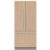 Fisher and Paykel Series 7 32 Inch Wide 14.7 Cu. Ft. Energy Star Certified Panel Ready French Door Refrigerator with SmartTouch Control Panel Panel Ready