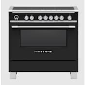 Fisher and Paykel 36 Inch Wide 4.9 Cu. Ft. Free Standing Induction Range Black