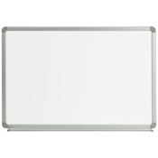 Flash Furniture 36" X 24" Aluminum Framed Dry Erase Magnetic Marker Board White