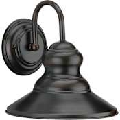 Forte Lighting 1 Light Outdoor Wall Sconce Antique Bronze