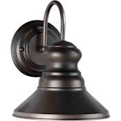 Forte Lighting Energy Efficient Outdoor 7.75Wx9.5Hx9E Wall Sconce Antique Bronze