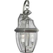 Forte Lighting Outdoor Wall Sconce from the Exterior Lighting Collection Antique Pewter