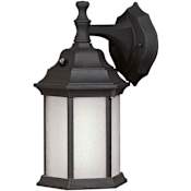 Forte Lighting Energy Efficient Fluorescent6.5Wx12Hx8E Outdoor Wall Sconce Black