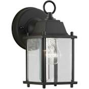Forte Lighting Craftsman / Mission Outdoor Wall Sconce from the Exterior Lighting Collection Black