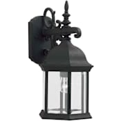 Forte Lighting Outdoor Wall Sconce from the Exterior Lighting Collection Black