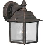 Forte Lighting Craftsman / Mission Outdoor Wall Sconce from the Exterior Lighting Collection Painted Rust