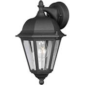 Forte Lighting 1 Light Outdoor Wall Sconce Black