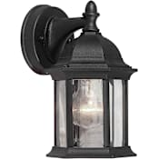 Forte Lighting 5Wx9.5Hx6.25E Outdoor Wall Sconce Black