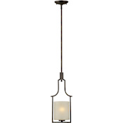 Forte Lighting 7.75 Diameter Mini Pendant Antique Bronze