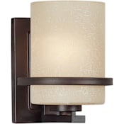 Forte Lighting Halo Wall Sconce Antique Bronze