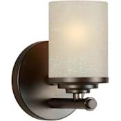 Forte Lighting Ames 5" Wide Bathroom Sconce Antique Bronze
