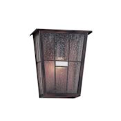 Forte Lighting Single Light 9-1/4" High Outdoor Wall Sconce Antique Bronze