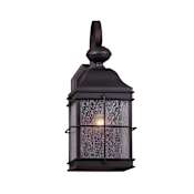 Forte Lighting Single Light 16-1/2" High Outdoor Wall Sconce Antique Bronze