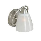 Forte Lighting Single Light 7" High Wall Sconce Brushed Nickel