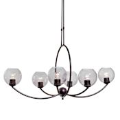 Forte Lighting 6 Light 39" Wide Chandelier Antique Bronze
