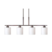 Forte Lighting Fiona 4 Light 35" Wide Linear Pendant Antique Bronze