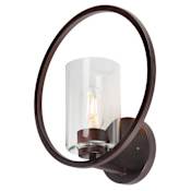 Forte Lighting Orbit Wall Sconce Antique Bronze