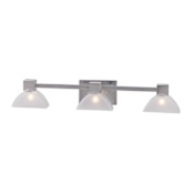 Forte Lighting 3 Light 30-1/2" Wide Bathroom Vanity Light Brushed Nickel