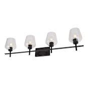 Forte Lighting Chalice 4 Light 39" Wide Bathroom Vanity Light Black