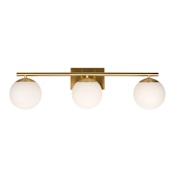 Forte Lighting Farrell 3 Light 30" Wide Bathroom Vanity Light Soft Gold
