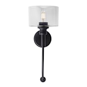 Forte Lighting Zane Wall Sconce Black