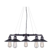 Forte Lighting 5 Light 27" Wide Chandelier Antique Bronze