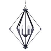 Forte Lighting 6 Light 23-3/4" Wide Chandelier Antique Bronze