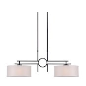 Forte Lighting 2 Light 42" Wide Chandelier Antique Bronze