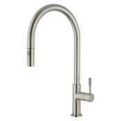 Fortis Neptune 1.8 GPM Single Hole Pull Down Kitchen Faucet - Includes Escutcheon Brushed Nickel