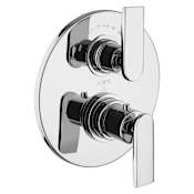 Fortis Vitrina Thermostatic Valve Trim Only with Dual Lever Handles, Integrated Diverter, and Volume Control - Less Rough In Polished Chrome