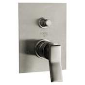 Fortis Gattinara Two Function Pressure Balanced Valve Trim Only with Double Knob, Integrated Diverter and Lever Handle - Less Rough In Brushed Nickel