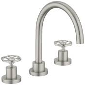 Fortis Industrial Deck Mounted Tub Filler Brushed Nickel