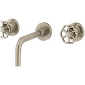 Fortis Industrial 1.2 GPM Widespread Bathroom Faucet Brushed Nickel