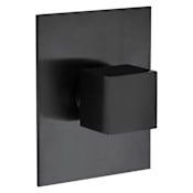 Fortis Corsini Volume Control Valve Trim Only with Single Knob Handle - Less Rough In Brushed Black